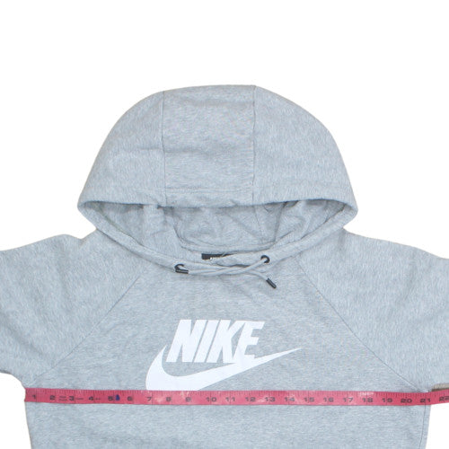 Nike Men's Grey Pullover Hoodie M Regular Fit Sportswear