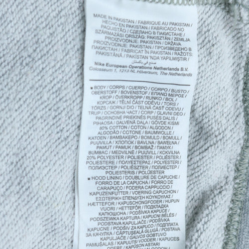 Nike Men's Grey Pullover Hoodie M Regular Fit Sportswear
