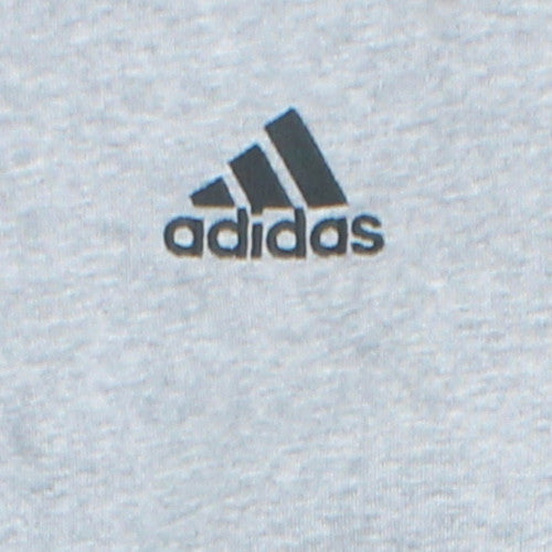 Adidas Men's Grey XS 1/4 Zip Fleece Sweatshirt Sports Top