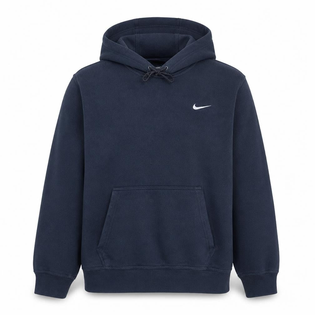 Nike Men Blue Pullover Hoodie Size L Regular Fit Sports Fleece