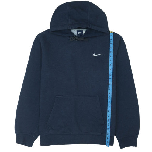 Nike Men Blue Pullover Hoodie Size L Regular Fit Sports Fleece