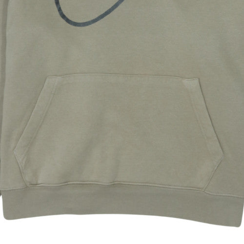 Nike Womens Beige XL Pullover Hoodie with Logo Print