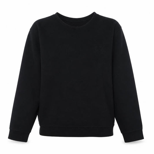 Calvin Klein Womens Black XL Pullover Sweatshirt Crew Neck Cotton Blend