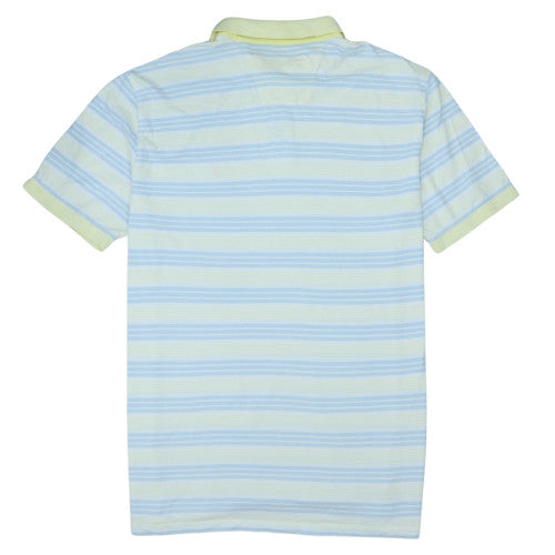Nautica Men’s Blue Striped 2XL Cotton Polo Shirt