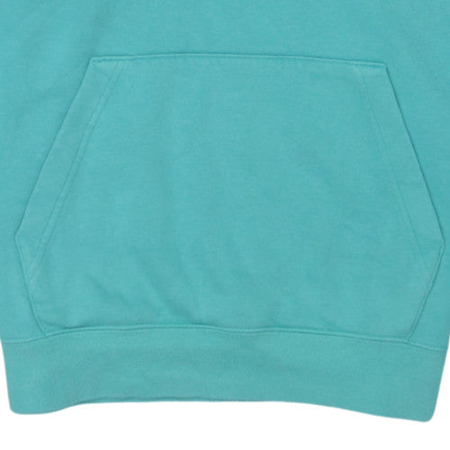 Nike Womens Teal Pullover Hoodie Medium Cotton Blend Casual