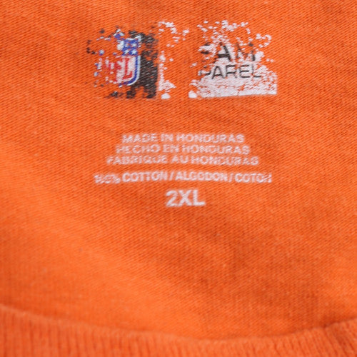 NFL Chicago Bears Orange Men's 2XL Cotton Graphic T-Shirt