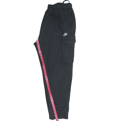 Nike Men's Black XL Cargo Jogger Trousers Fleece Regular Fit