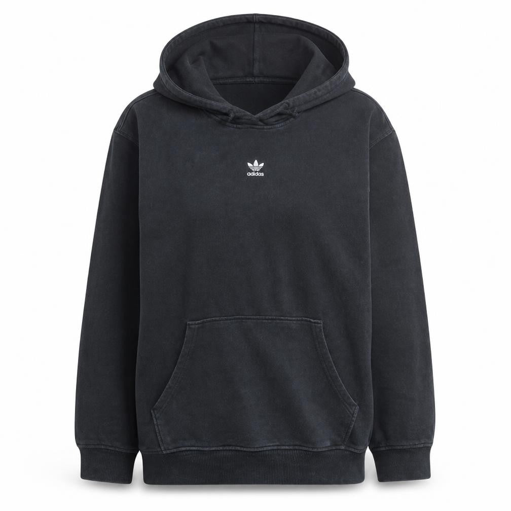 Adidas Womens Black XL Pullover Hoodie Cotton Regular Fit