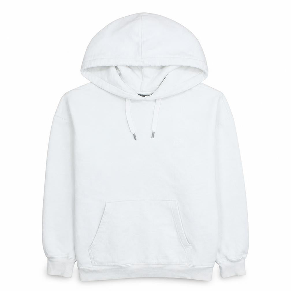 Dickies Mens White Pullover Hoodie Medium Fleece Cotton Blend