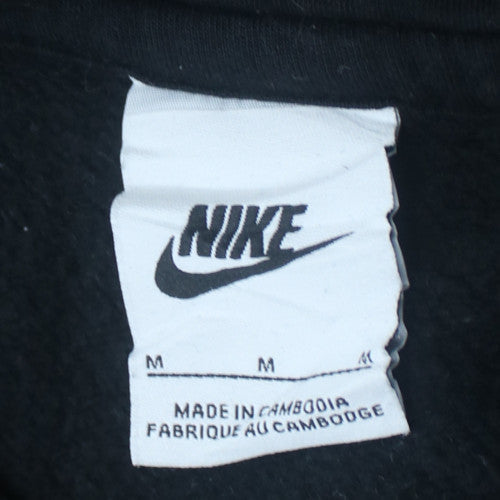 Nike Men's Black Pullover Hoodie Medium Classic Fleece Sweatshirt