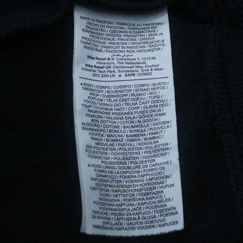 Nike Men’s Black Full Zip Hoodie M Fleece Sportswear Sweatshirt