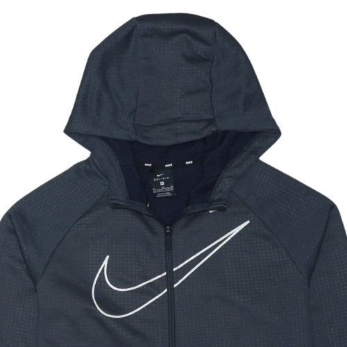 Nike Boys Navy Blue Dri-FIT Full Zip Hoodie XL (13-15 Years)