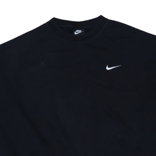 Nike Womens Black XL Pullover Sweatshirt Crew Neck Cotton Blend