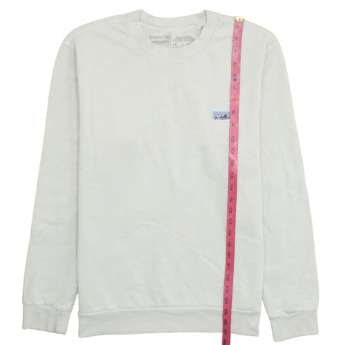 Patagonia Men's White M Regular Fit Organic Cotton Pullover Sweatshirt