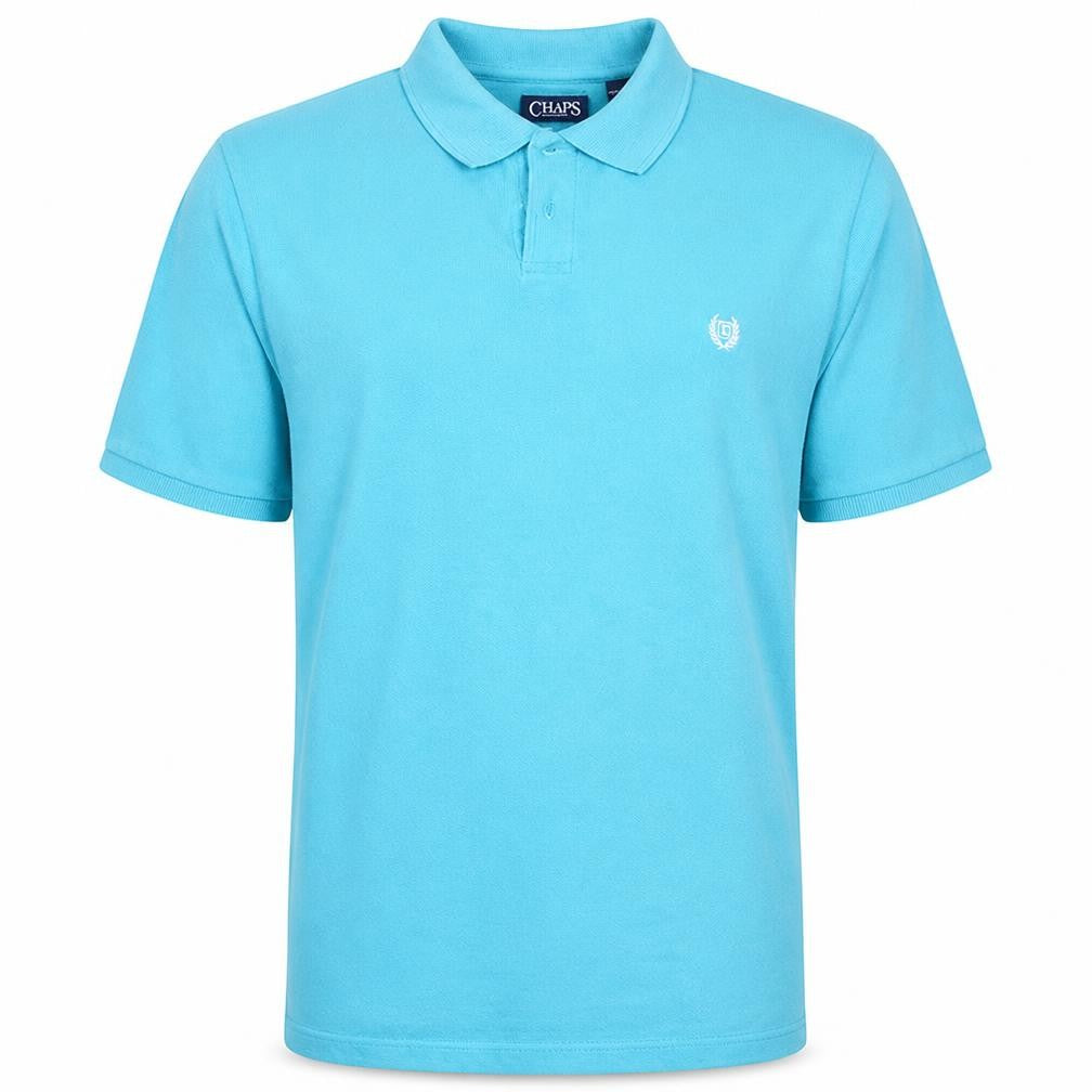 Chaps Men's Blue 2XL Regular Fit Cotton Polo Shirt