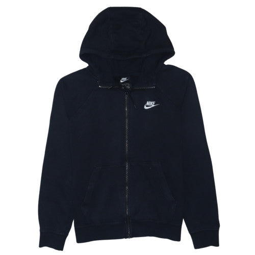 Nike Men's Black Full Zip Hoodie Size S Fleece Sweatshirt