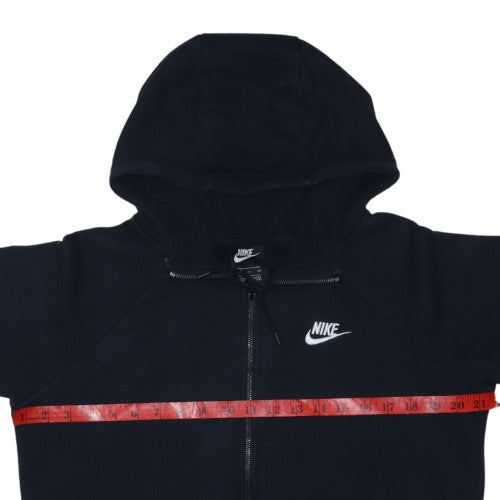 Nike Men's Black Full Zip Hoodie Size S Fleece Sweatshirt