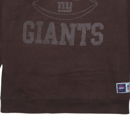 NFL Men’s Brown Pullover Sweatshirt M Crew Neck Graphic Print