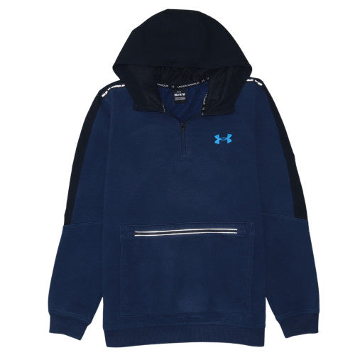Under Armour Men’s Blue 1/2 Zip Hoodie Fleece Pullover Size M