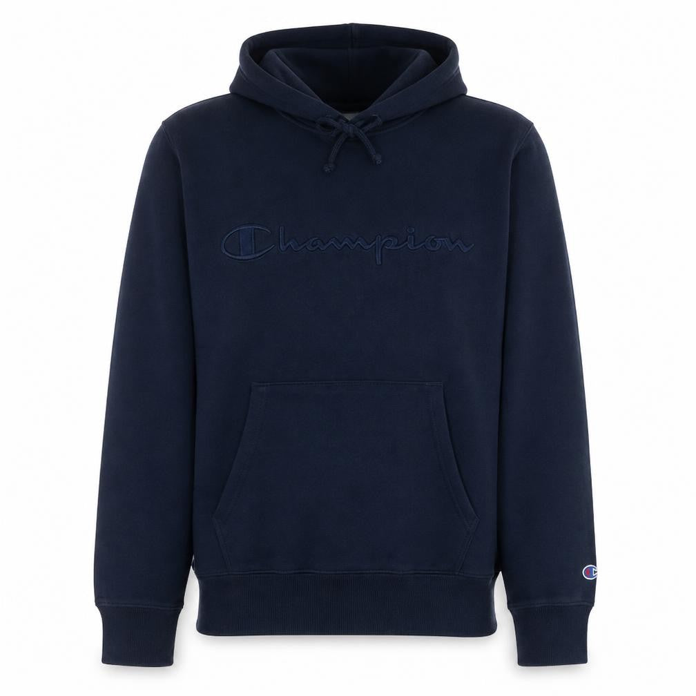Champion Men's Blue Pullover Hoodie Size M Embroidered Logo