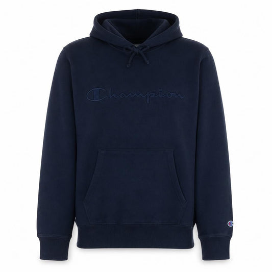 Champion Men's Blue Pullover Hoodie Size M Embroidered Logo
