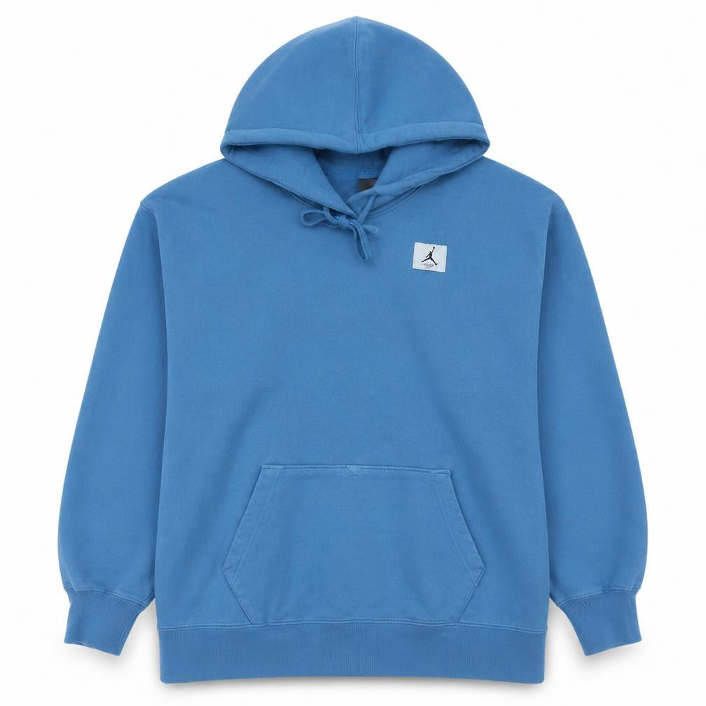 Jordan Men's Blue Pullover Hoodie Size S Oversized Fit Logo Fleece