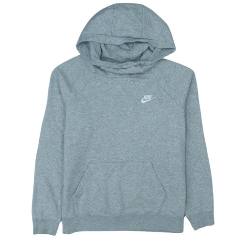 Nike Men’s Grey Pullover Hoodie M Regular Fit Fleece Sports Casual