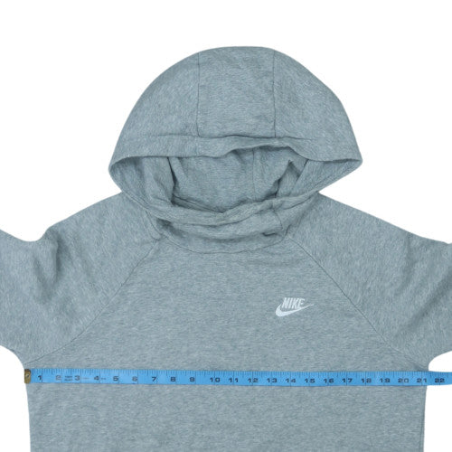 Nike Men’s Grey Pullover Hoodie M Regular Fit Fleece Sports Casual