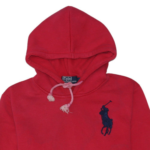 Ralph Lauren Men’s Red XL Pullover Hoodie Classic Fit Fleece