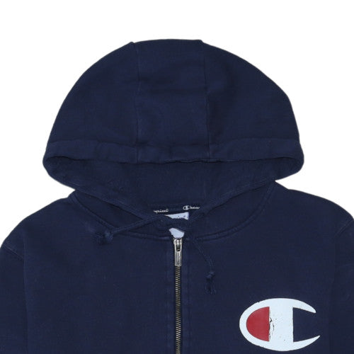 Champion Men's Blue Full Zip Hoodie Size S Regular Fit