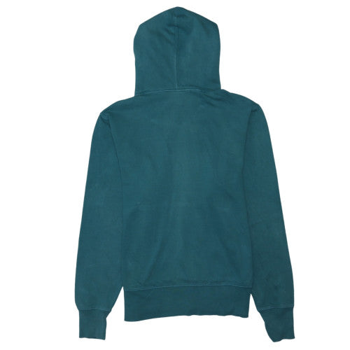Champion Men's Green Small Pullover Hoodie with Embroidered Logo