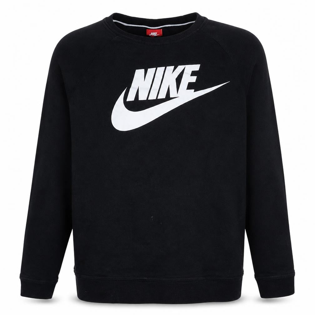 Nike Men's Black M Crew Neck Pullover Sweatshirt Logo Sports