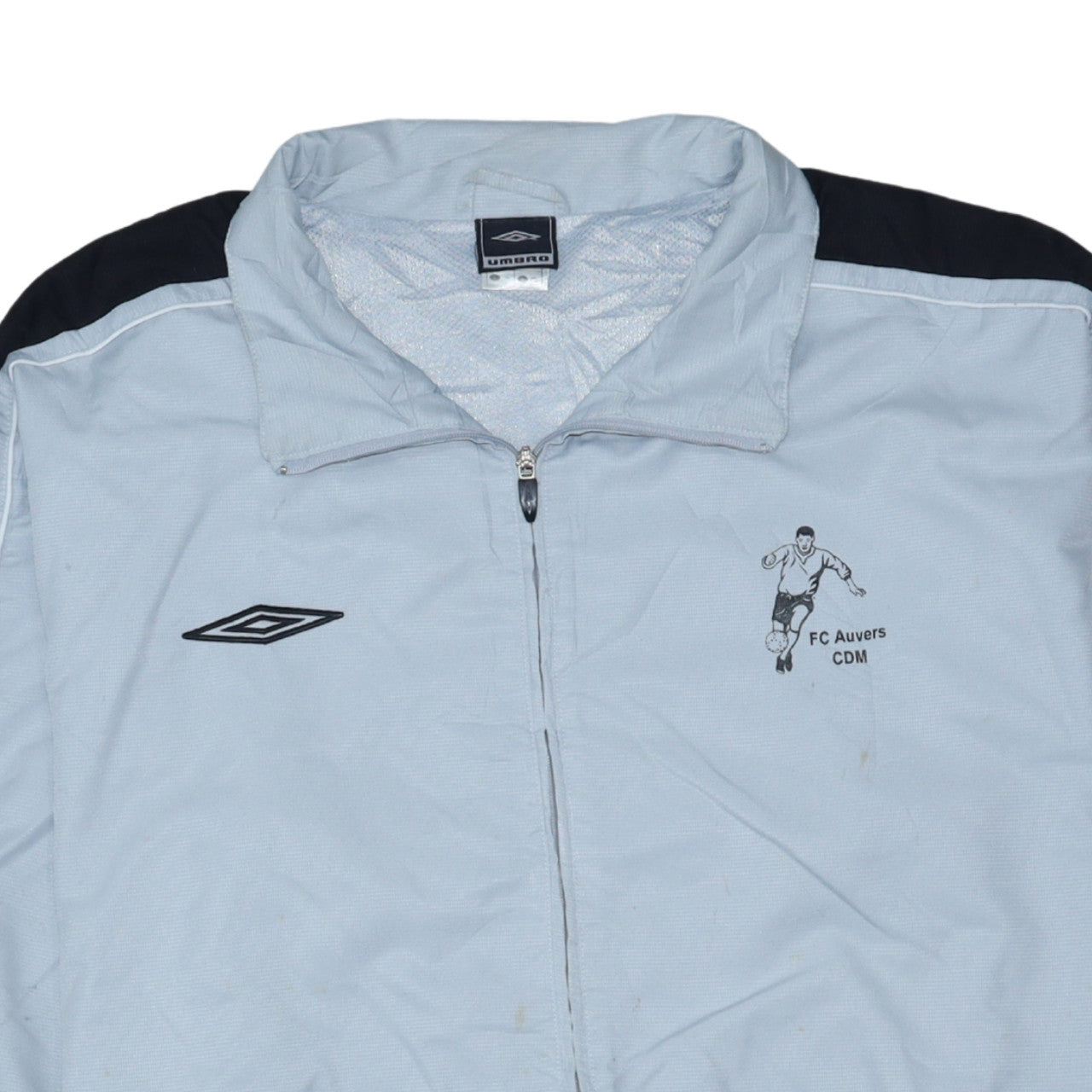 Umbro Men’s Blue Track Sports Jacket L Football Zip Top