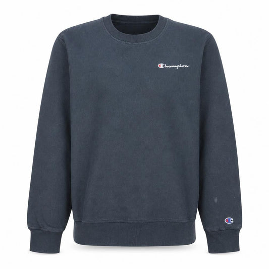 Champion Men's Blue Crew Neck Pullover Sweatshirt M Regular Fit