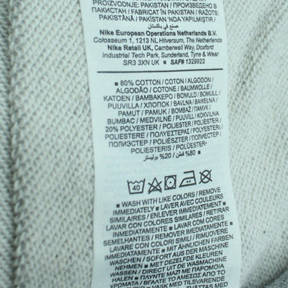 Nike Men's Grey Small Logo Pullover Sweatshirt - Size S