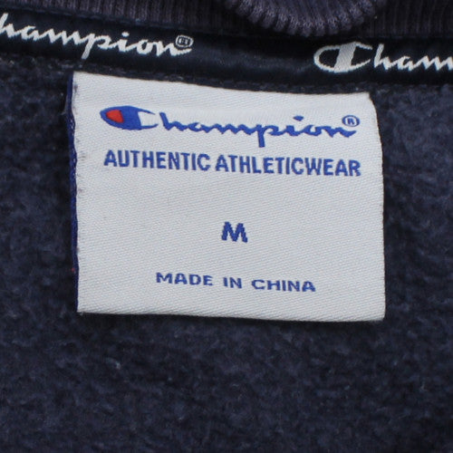 Champion Men's Blue Logo Pullover Sweatshirt Size M