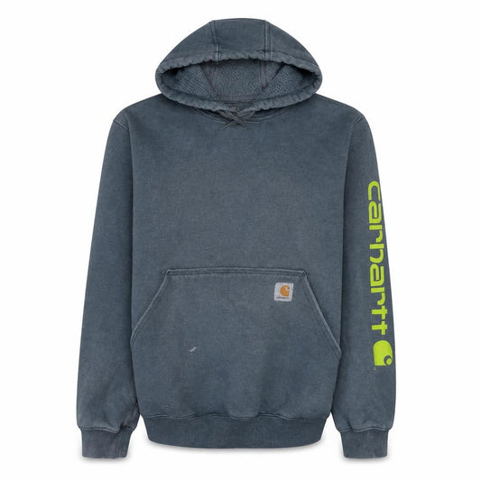 Carhartt Men's Grey XS Pullover Hoodie with Logo Sleeve