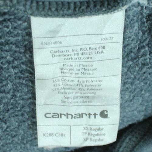 Carhartt Men's Grey XS Pullover Hoodie with Logo Sleeve