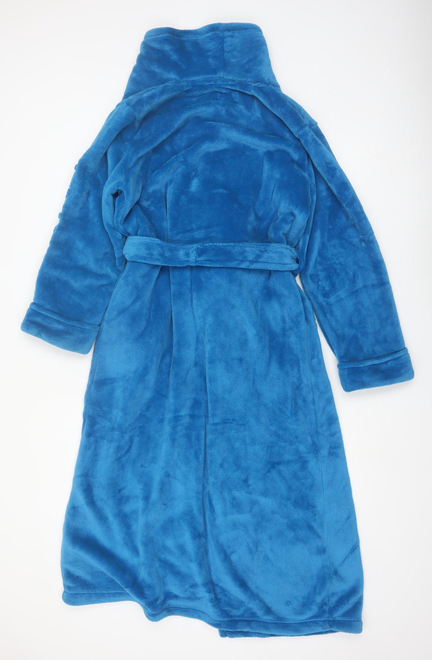 DKNY Men's Blue Fleece Belted Robe Size S