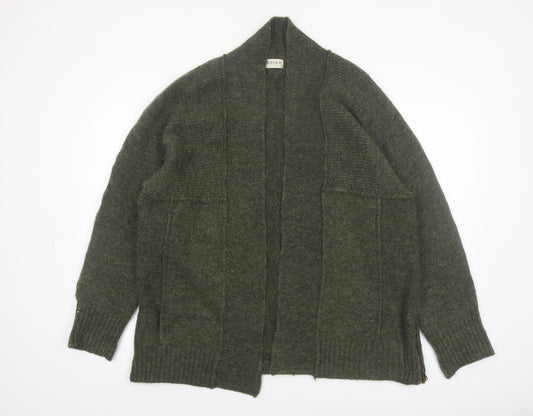 Marks and Spencer Womens Green Size L Chunky-Knit Cardigan