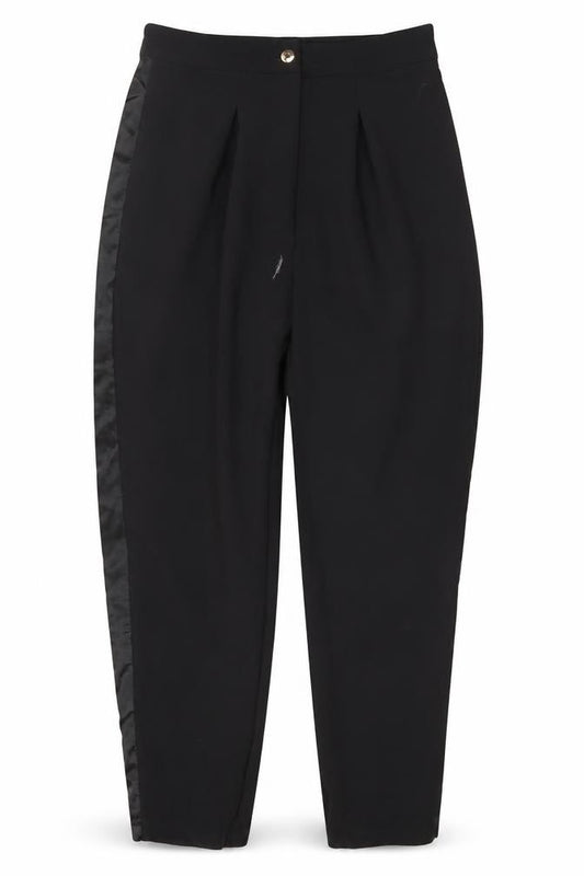 Pour Moi Women's Black Pleated Tapered Trousers Size 8