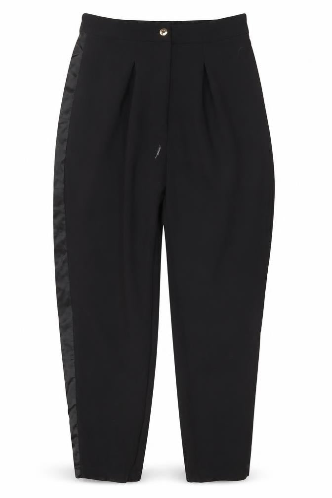 Pour Moi Women's Black Pleated Tapered Trousers Size 8