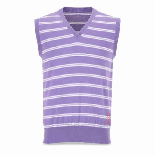 P.Life Men's Purple Striped V-Neck Sleeveless Knit Vest M