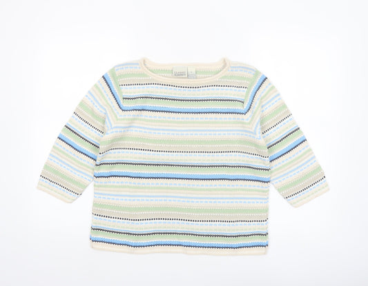 Classic Elements Women's Multicoloured L Knit Pullover Jumper