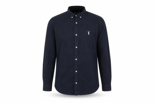 Next Men's Blue Slim Fit Long Sleeve Button-Up Shirt M
