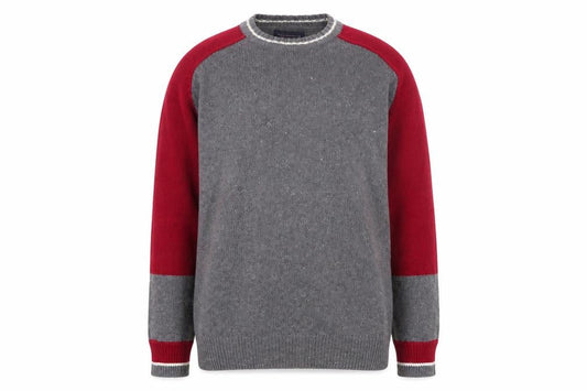 Roundtree & Yorke Men's Grey Pullover Jumper Size L Crew Neck Knit