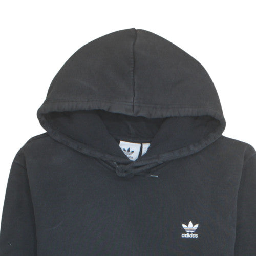 Adidas Mens Black Pullover Hoodie L Regular Fit Sports Style