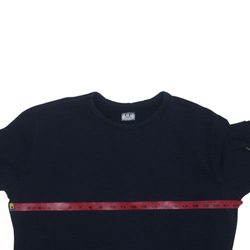 C.P. Company Men's Black 2XL Crew Neck Pullover Sweatshirt