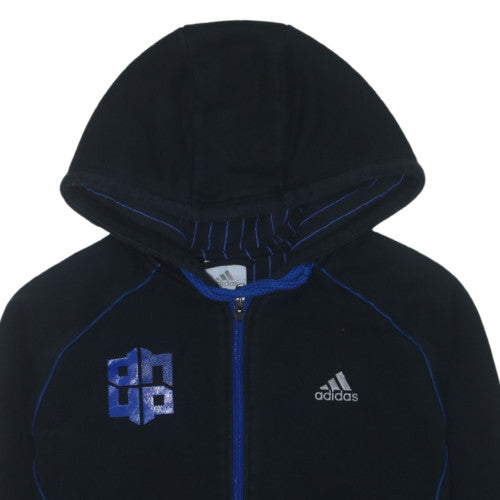 Adidas Men's Black Full Zip Basketball Hoodie Size M