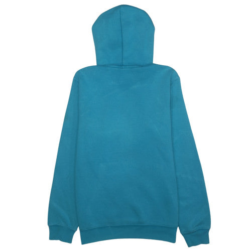 Adidas Mens Blue Small Pullover Hoodie Fleece Logo Sweatshirt